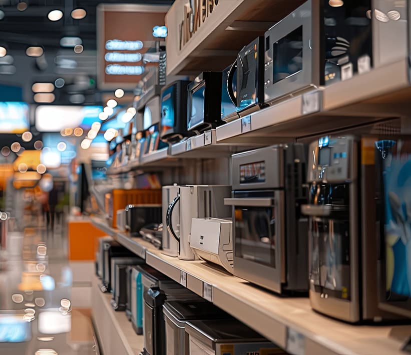 Venta de electrodomésticos y menaje del hogar